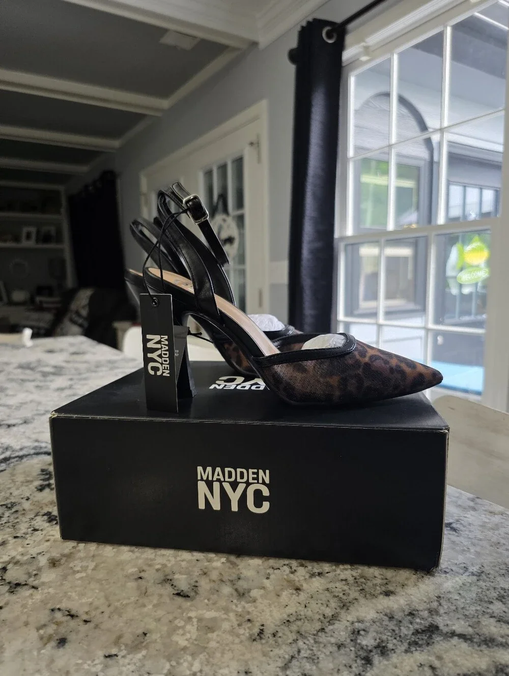 Madden NYC Women's Mesh Pointed Toe Heels. NEW!